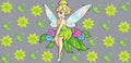 Tinker Bell Floral Cup Decal – Design #253A