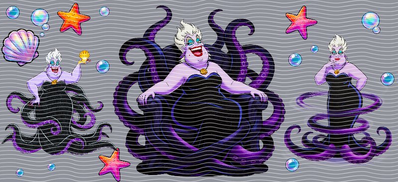 Ursula Sea Witch Cup Decal – Design #254B