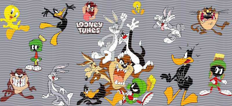 Looney Tunes Full Cast Cup Decal – Design #188
