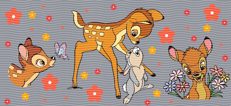 Bambi & Thumper Cup Decal – Design #205