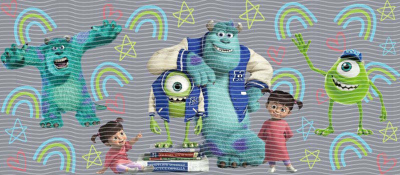 Monsters Inc. Rainbows & Stars Cup Decal – Design #239
