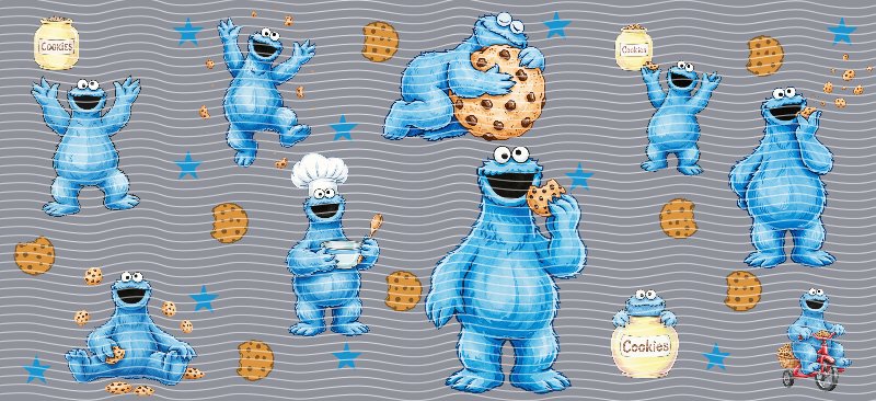 Cookie Monster Cup Decal – Design #203
