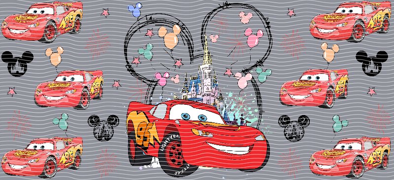 Lightning McQueen Disney Castle Cup Decal – Design #249
