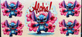 Stitch Aloha Pink Hibiscus Cup Decal – Design #224
