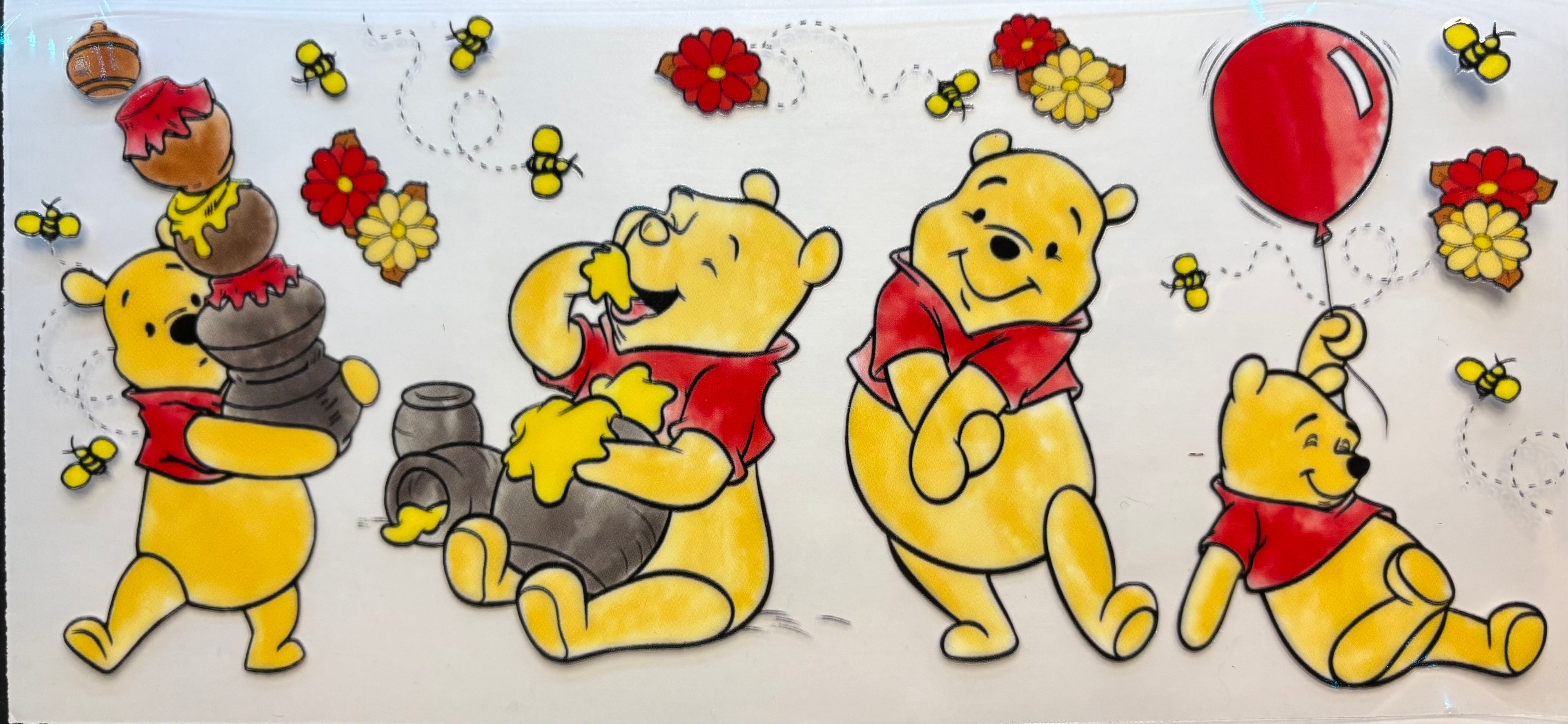 Winnie the Pooh Honey Pot Quad Cup Decal – Design #209