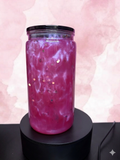 Pink Cat Eye & Gold Glitter Premade Snow Globe Cup – Add Decal to Cart