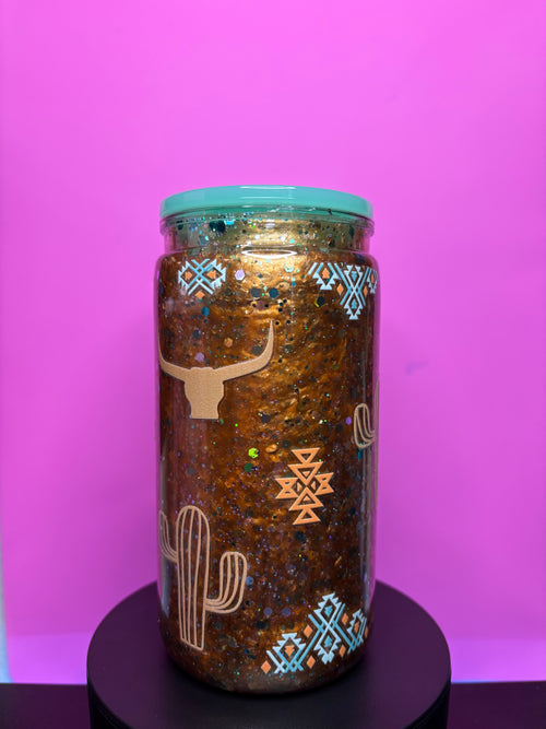 Aztec Western Premade Snow Globe Cup – Ready to Ship