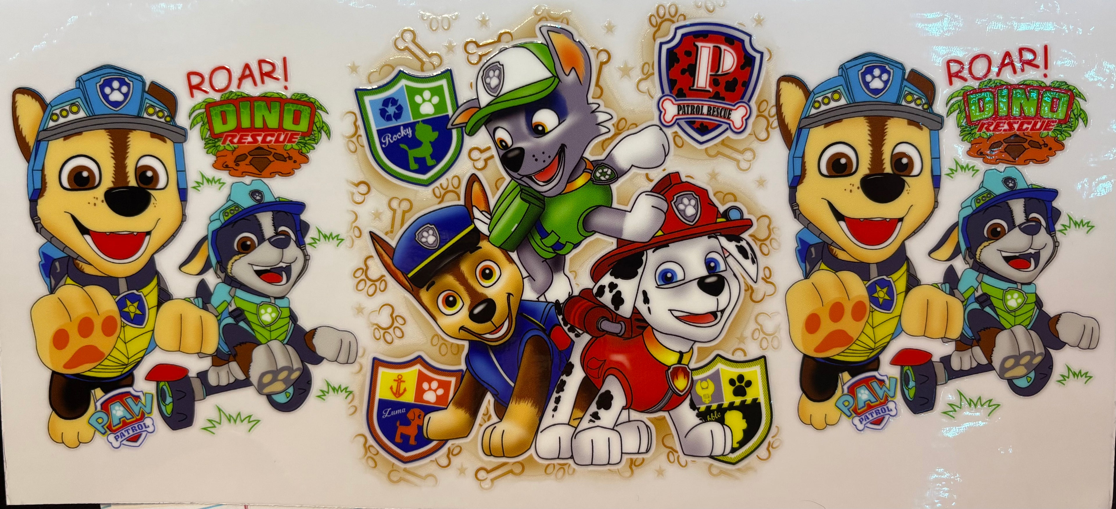 PAW Patrol Dino Rescue Cup Decal – Design #197A