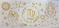 Virgo Zodiac Gold Celestial Cup Decal – Design #301A