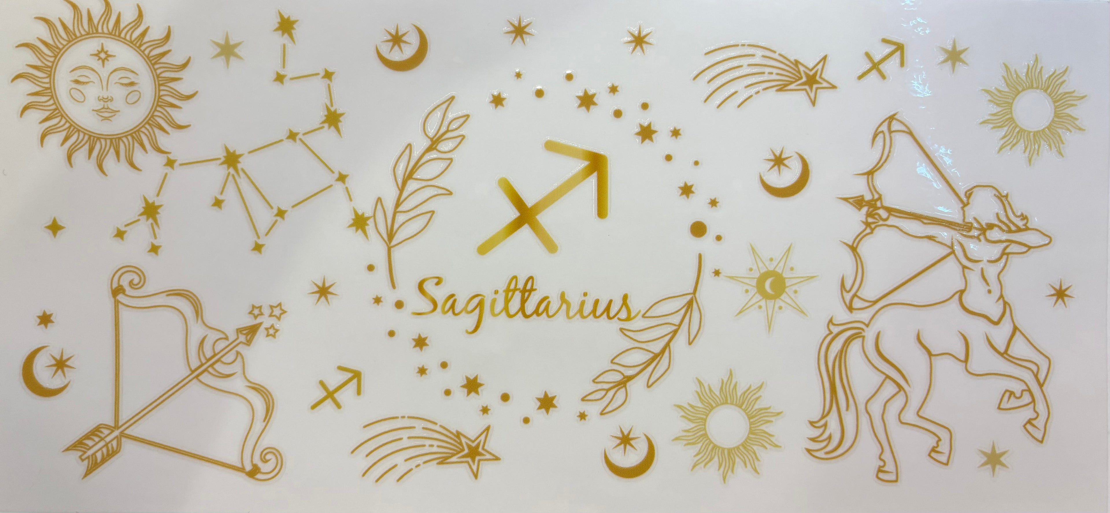 Sagittarius Zodiac Cup Decal – Design #304a