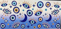 Classic Blue Evil Eye Cup Decal – Design #314A