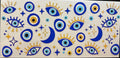 Classic Blue & Gold Evil Eye Multi Cup Decal – Design #315