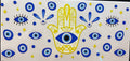 Gold Hamsa Blue Evil Eye Cup Decal – Design #318A
