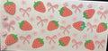 Pink Strawberries & Bows Cup Decal – Design #267B